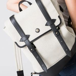 Paravel Upland Leather Trimmed Canvas Backpack